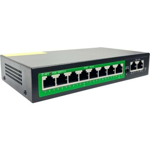 Rose 8+2 Poe Switch Uplink 10/100/1000