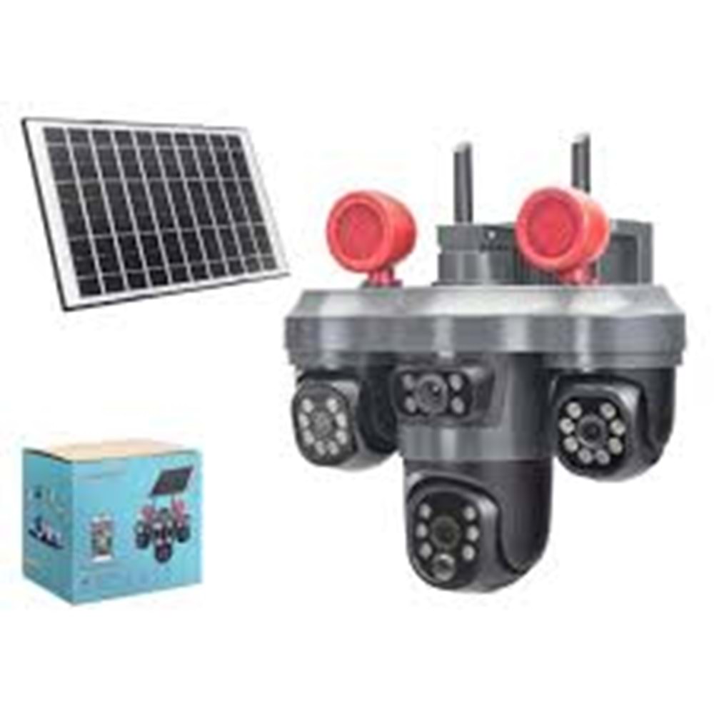 X5TECH RX-55G 3 KAMERALI SOLAR GÜVENLİK KAMERASI